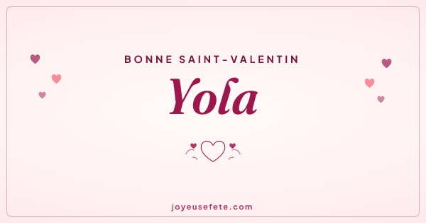 Image « Bonne Saint-Valentin Yola » au format large