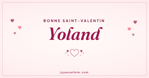 Image « Bonne Saint-Valentin Yoland » au format large