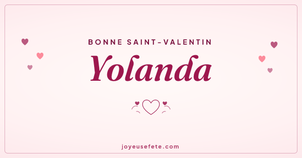 Image « Bonne Saint-Valentin Yolanda » au format large