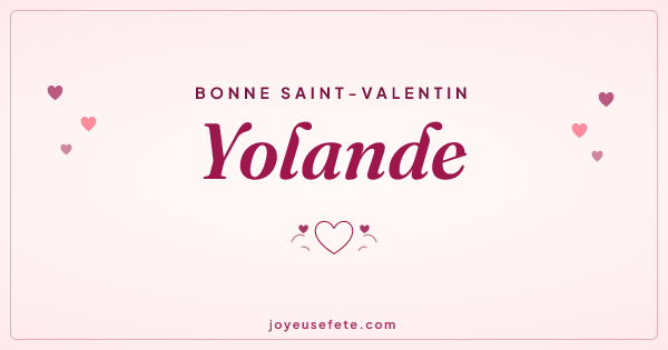 Image « Bonne Saint-Valentin Yolande » au format large