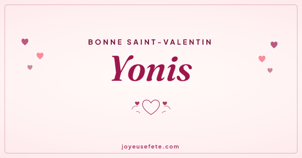 Image « Bonne Saint-Valentin Yonis » au format large