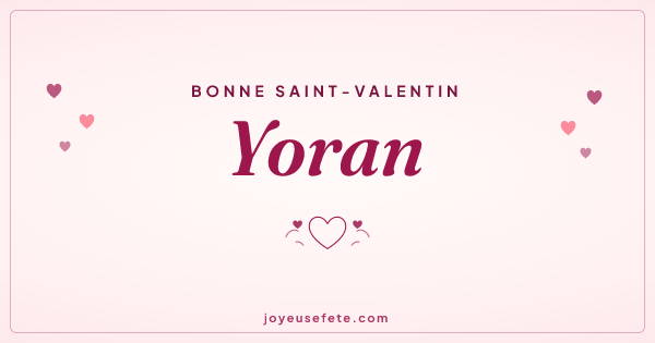 Image « Bonne Saint-Valentin Yoran » au format large