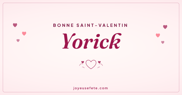 Image « Bonne Saint-Valentin Yorick » au format large