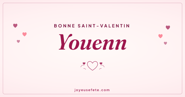 Image « Bonne Saint-Valentin Youenn » au format large