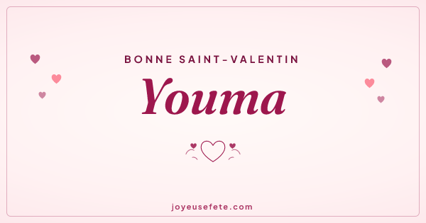 Image « Bonne Saint-Valentin Youma » au format large
