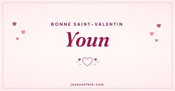 Image « Bonne Saint-Valentin Youn » au format large