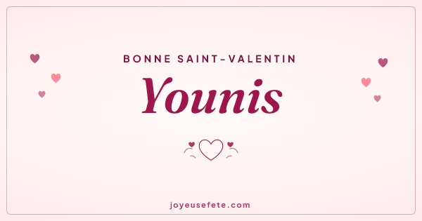Image « Bonne Saint-Valentin Younis » au format large