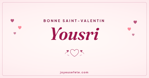 Image « Bonne Saint-Valentin Yousri » au format large