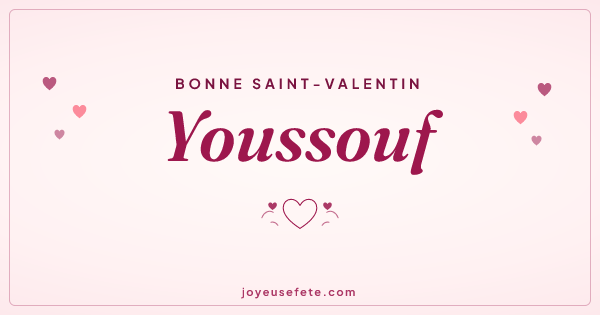 Image « Bonne Saint-Valentin Youssouf » au format large