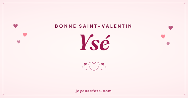 Image « Bonne Saint-Valentin Ysé » au format large