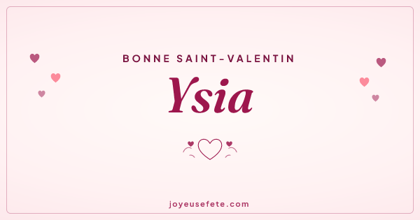 Image « Bonne Saint-Valentin Ysia » au format large