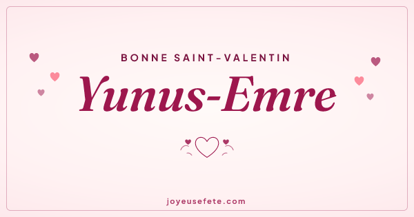 Image « Bonne Saint-Valentin Yunus-Emre » au format large