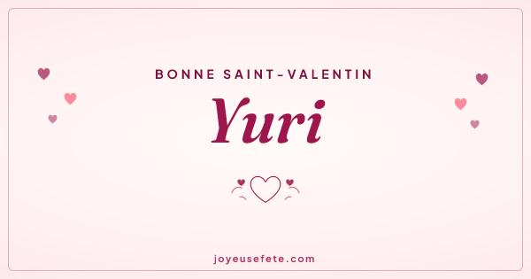 Image « Bonne Saint-Valentin Yuri » au format large