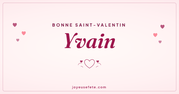 Image « Bonne Saint-Valentin Yvain » au format large