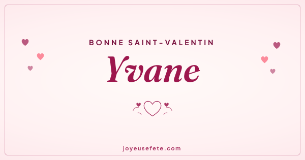 Image « Bonne Saint-Valentin Yvane » au format large