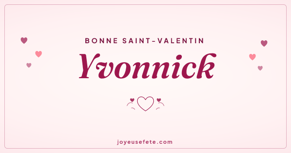 Image « Bonne Saint-Valentin Yvonnick » au format large