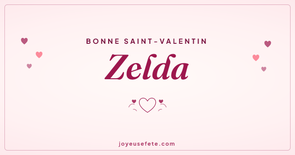 Image « Bonne Saint-Valentin Zelda » au format large