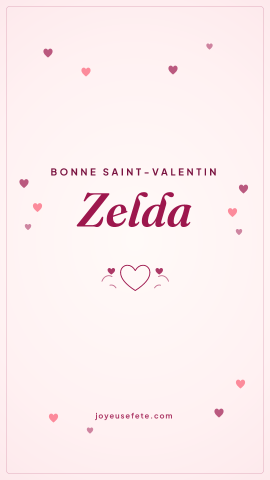 Image « Bonne Saint-Valentin Zelda » au format story