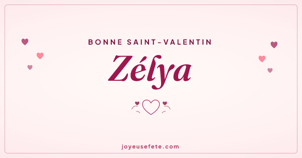 Image « Bonne Saint-Valentin Zélya » au format large