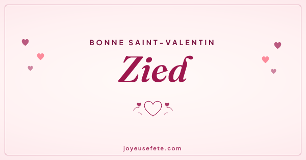 Image « Bonne Saint-Valentin Zied » au format large