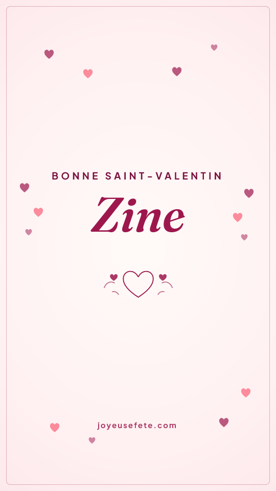 Image « Bonne Saint-Valentin Zine » au format story