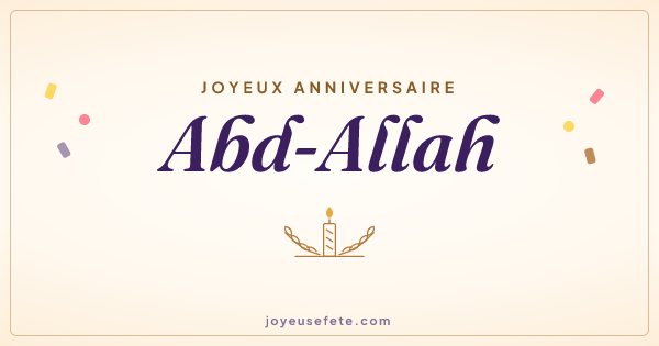 Image « Joyeux anniversaire Abd-Allah » au format large