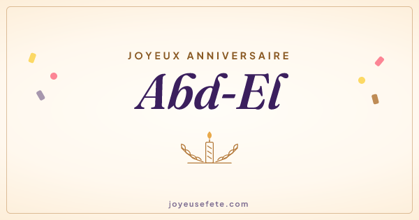 Image « Joyeux anniversaire Abd-El » au format large