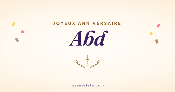 Image « Joyeux anniversaire Abd » au format large