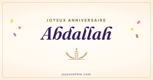 Image « Joyeux anniversaire Abdallah » au format large