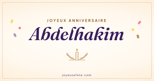 Image « Joyeux anniversaire Abdelhakim » au format large