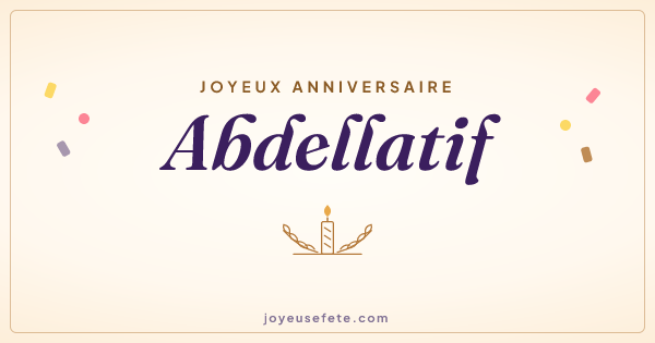 Image « Joyeux anniversaire Abdellatif » au format large