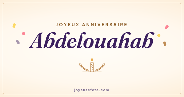 Image « Joyeux anniversaire Abdelouahab » au format large