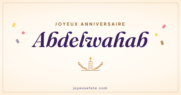 Image « Joyeux anniversaire Abdelwahab » au format large