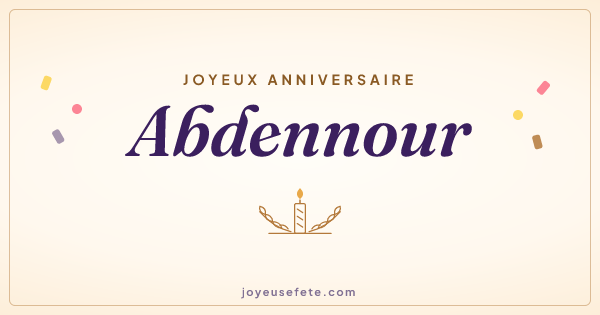 Image « Joyeux anniversaire Abdennour » au format large