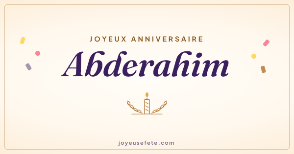 Image « Joyeux anniversaire Abderahim » au format large