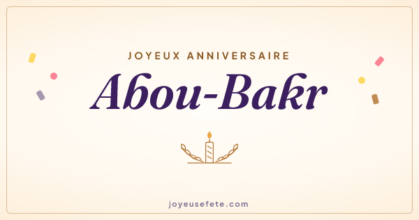 Image « Joyeux anniversaire Abou-Bakr » au format large