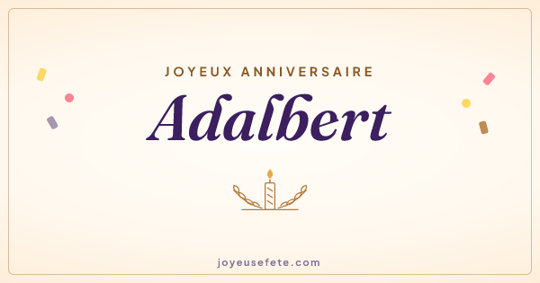 Image « Joyeux anniversaire Adalbert » au format large