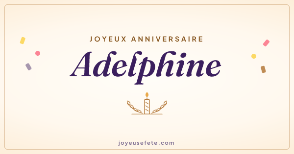 Image « Joyeux anniversaire Adelphine » au format large