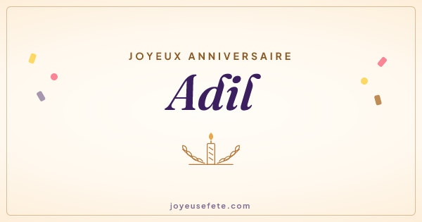 Image « Joyeux anniversaire Adil » au format large