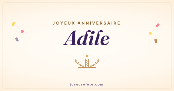 Image « Joyeux anniversaire Adile » au format large