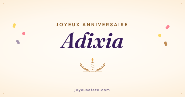 Image « Joyeux anniversaire Adixia » au format large