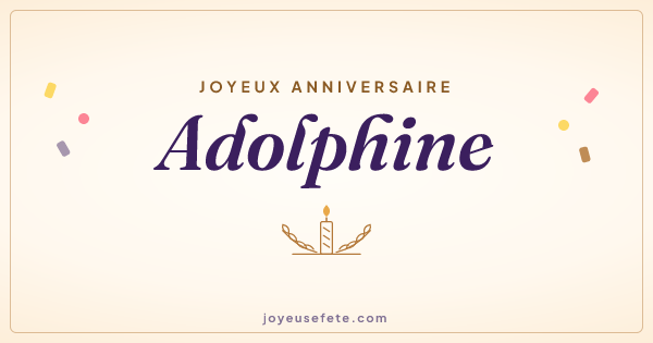 Image « Joyeux anniversaire Adolphine » au format large