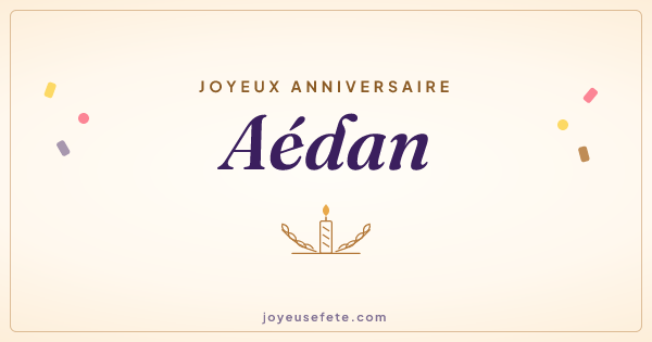 Image « Joyeux anniversaire Aédan » au format large