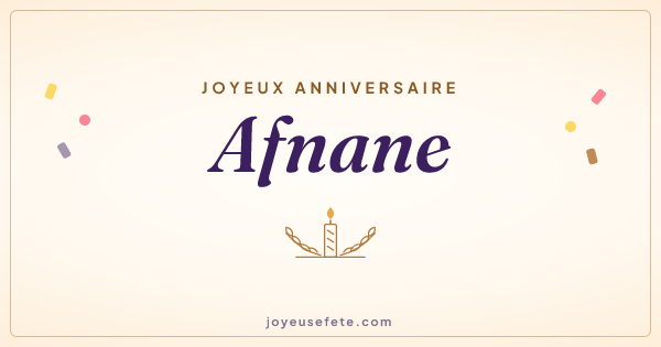 Image « Joyeux anniversaire Afnane » au format large