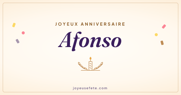 Image « Joyeux anniversaire Afonso » au format large