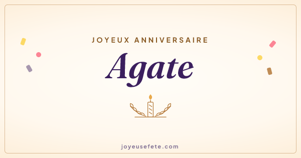 Image « Joyeux anniversaire Agate » au format large