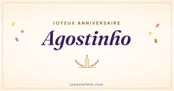 Image « Joyeux anniversaire Agostinho » au format large