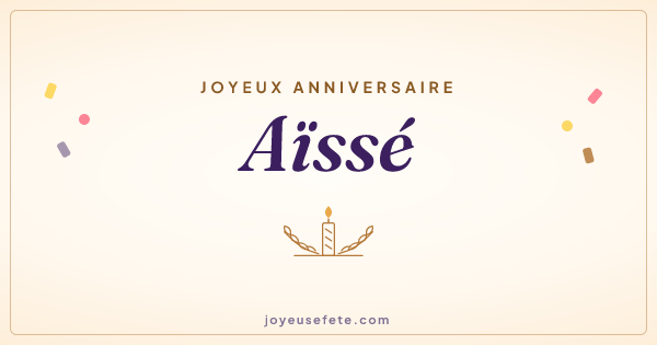 Image « Joyeux anniversaire Aïssé » au format large