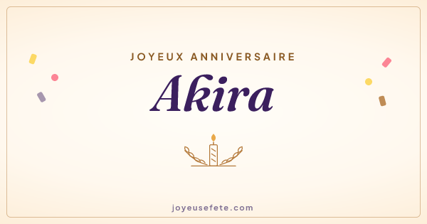 Image « Joyeux anniversaire Akira » au format large