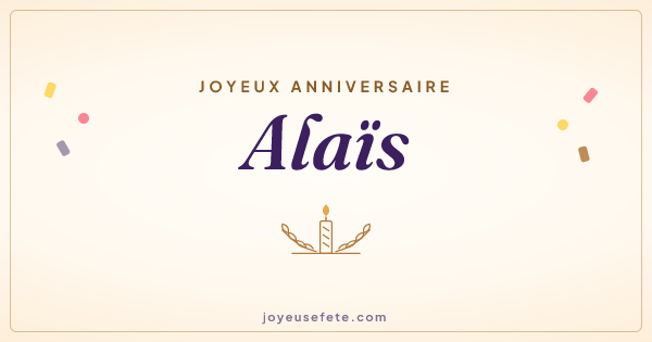 Image « Joyeux anniversaire Alaïs » au format large